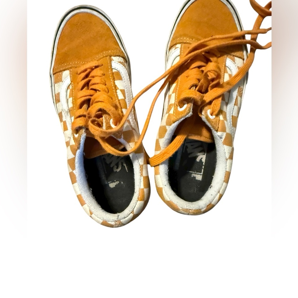 Vans Orange and White Skate Shoes - Picture 5 of 6